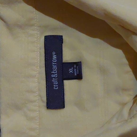 Men's Croft & Barrow Button Down Silk  Shirt Size XL - Picture 3 of 9